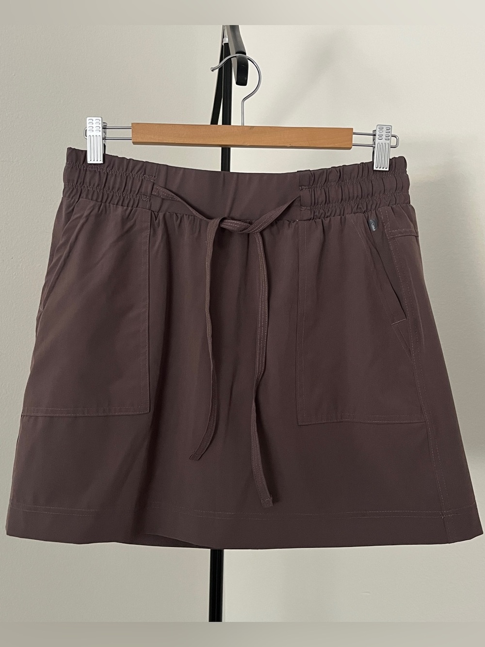 🤎 Apana Chocolate Brown Skort | Athletic Hiking Tennis Travel Activewear | S